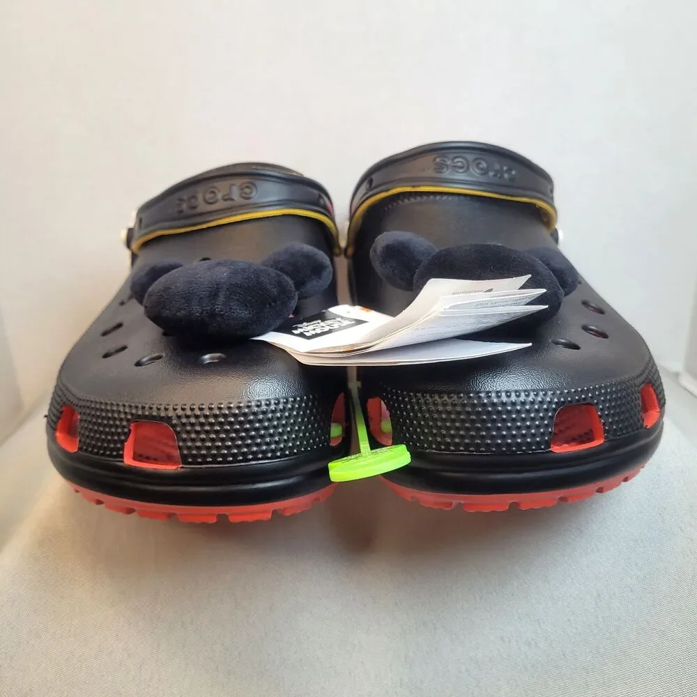 Crocs Disney Parks Plush Mickey Mouse New Black Men's Size 13 Limited Edition